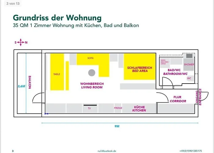 Moderne 1-zimmer Stadtnah * Neu-Ulm